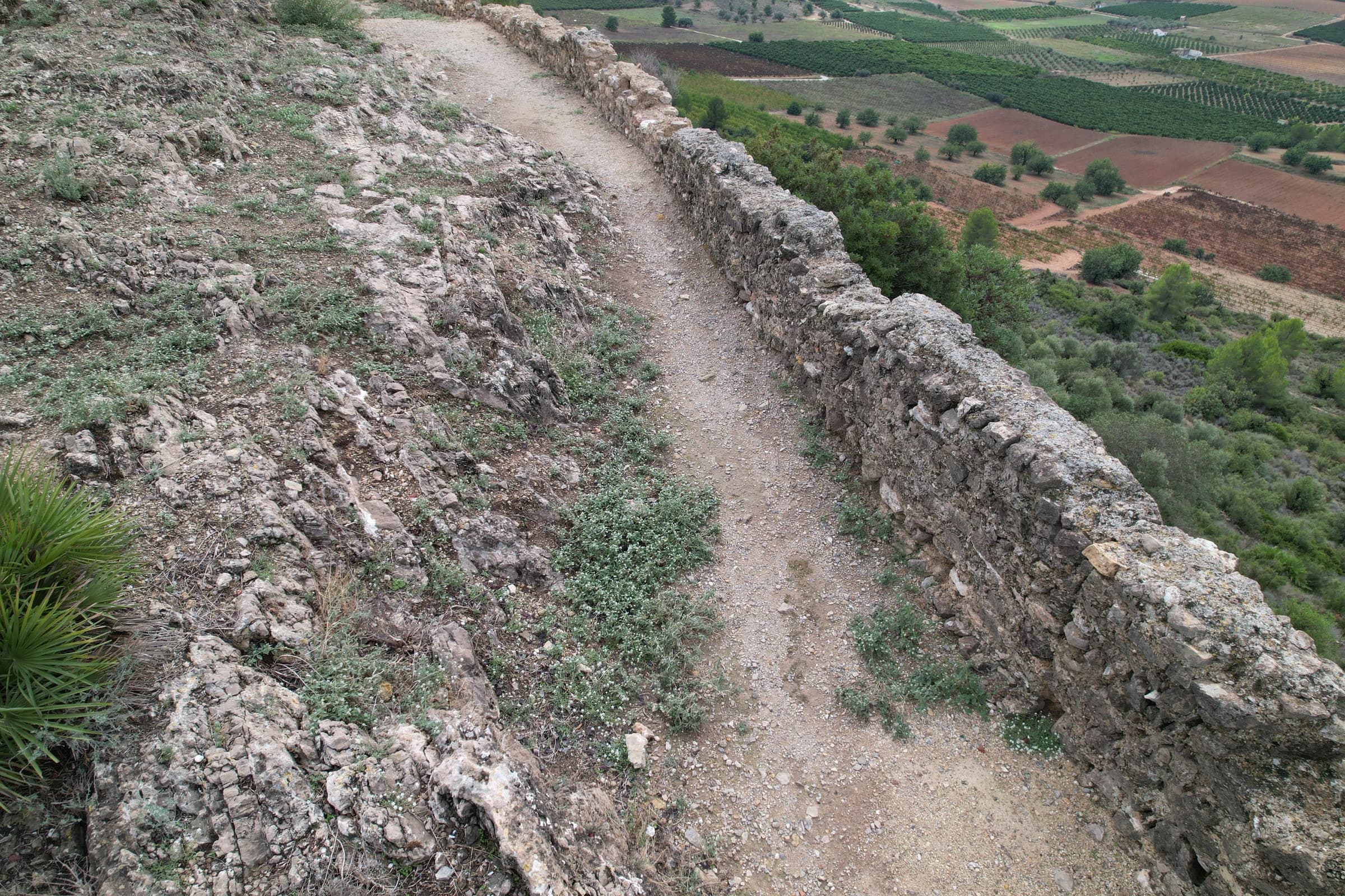 Muro junto al recorrido